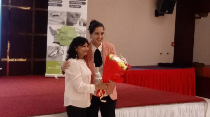 Dr Huma or Fellow in oncoplastic surgery with great lecture about breast cancer awareness for the Indian community in Dubai during the breast awareness month October 30th 2017