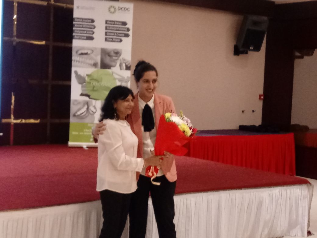 Dr Huma or Fellow in oncoplastic surgery with great lecture about breast cancer awareness for the Indian community in Dubai during the breast awareness month October 30th 2017