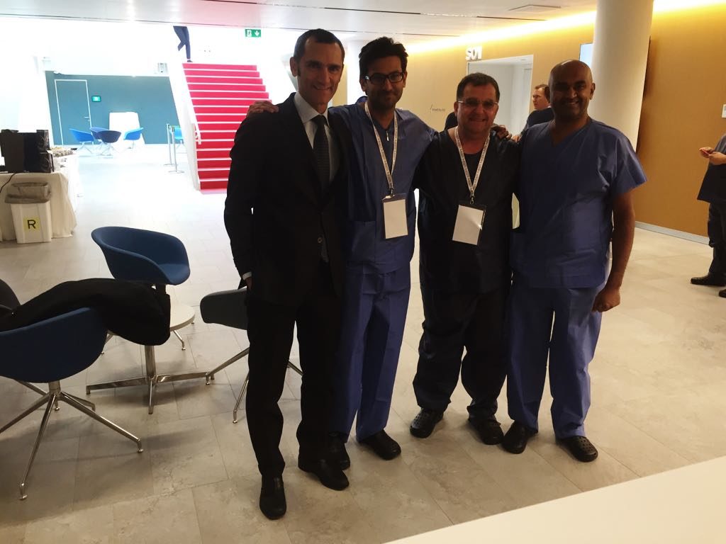 Milano, Italy with Manish Chand, Antonioni Spinelli and Jananidra Warsu for TaTME word pioneer of colorectal surgery November 2017