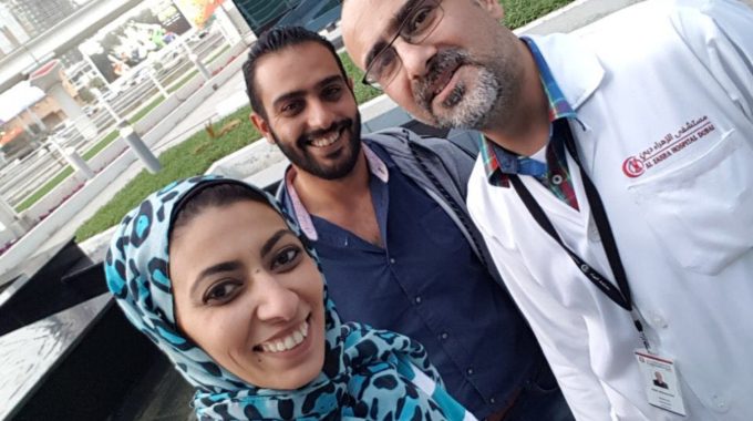 Oncology cancer center team with starting tumor registry program,Dubai , February 2018