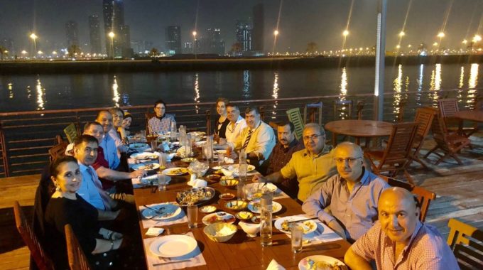 Mini reunion with BC 1985 team if the honorable doctors in UAE with Ahmed Talib and Ali Jawad & Batool Yassin March 2018