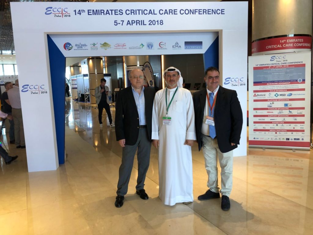 Emirate critical care conference with Dr Hussain Alrahma Dubai April 2018