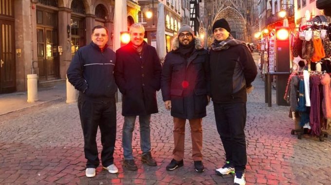 With Dr Fadi Nakhlawi and team from KSA for liver resection course Strasbourg, France, February 2018.