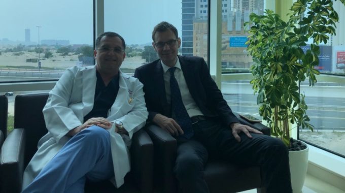 Unique relation ship between alzahra oncology group and bariatric group with Dr Andrew Jenkins Alzahra Dubai April 2018