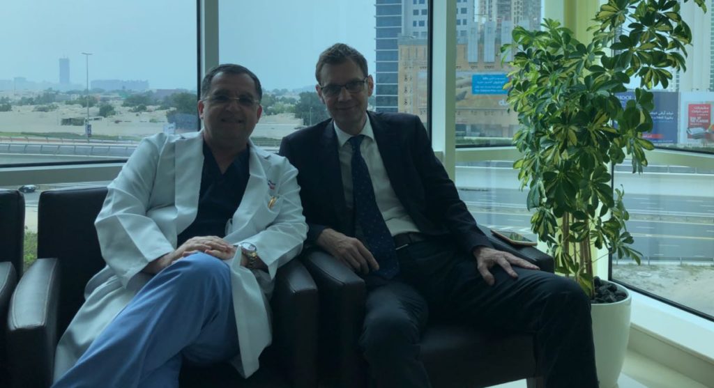 Unique relation ship between alzahra oncology group and bariatric group with Dr Andrew Jenkins Alzahra Dubai April 2018