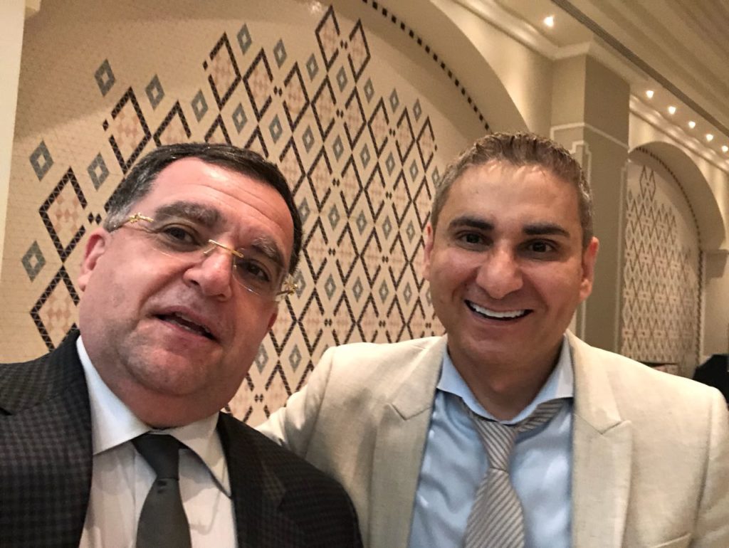 With Dr Saaddin gastroenterology Emirates private hospital Dubai in oncology symposium March 2018