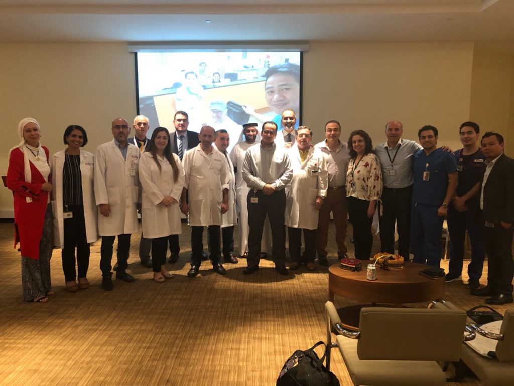 Celebrating the nomination of alzahra onvology center of being the center of high quality Sadir Alrawi and team August 3018