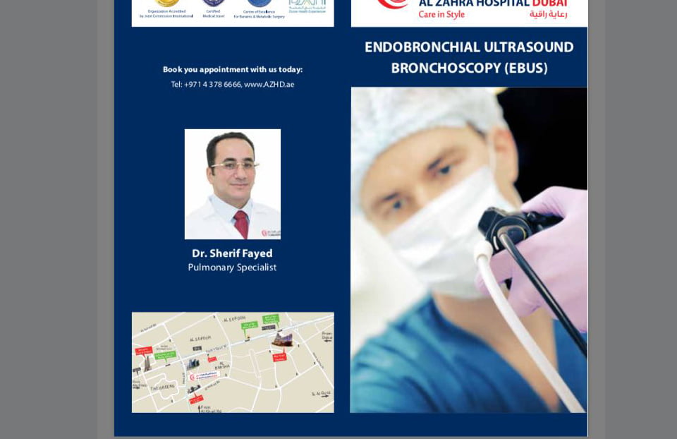 The endoscopic center of the intra luminal ultrasound including both endobronchial ultrasound (EBUS)