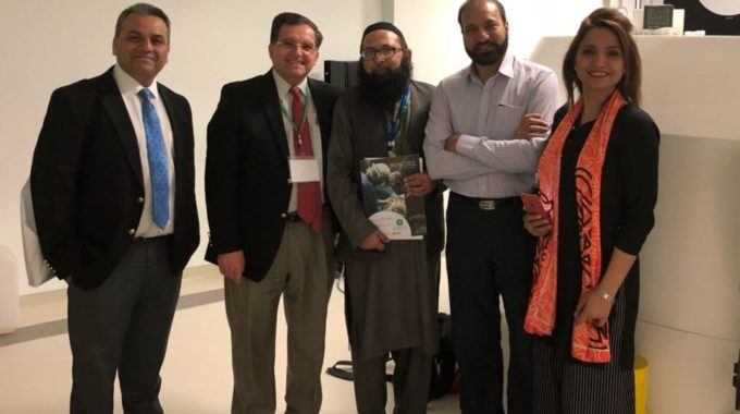 With radiation oncology team at Aga Khan University in Kratchi, Pakistan February 2018