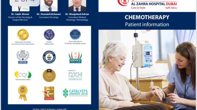 Oncology booklet for chemotherapy Educational Alzahra Oncology & GI centers Sadir Alrawi & team Proud to be part of Dubai Dubai UAE August 2018