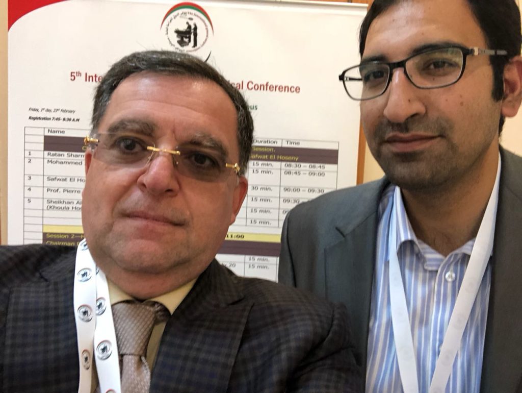 Sadir Alrawi with Dr Abid Shawkat In Korrfakkan conference m, February 2018