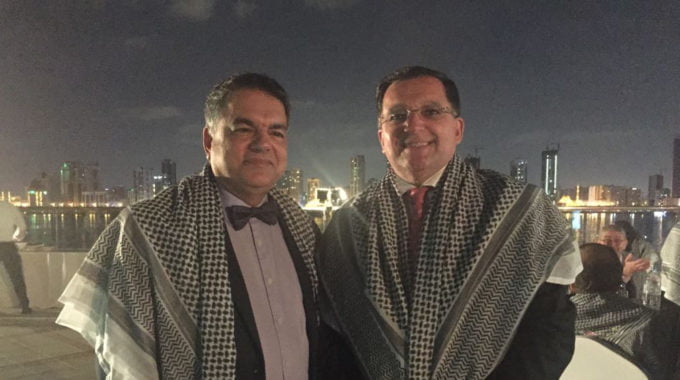 Reunion of medical school of baghdad college 1985 in Hilton Sharjah January 2018.