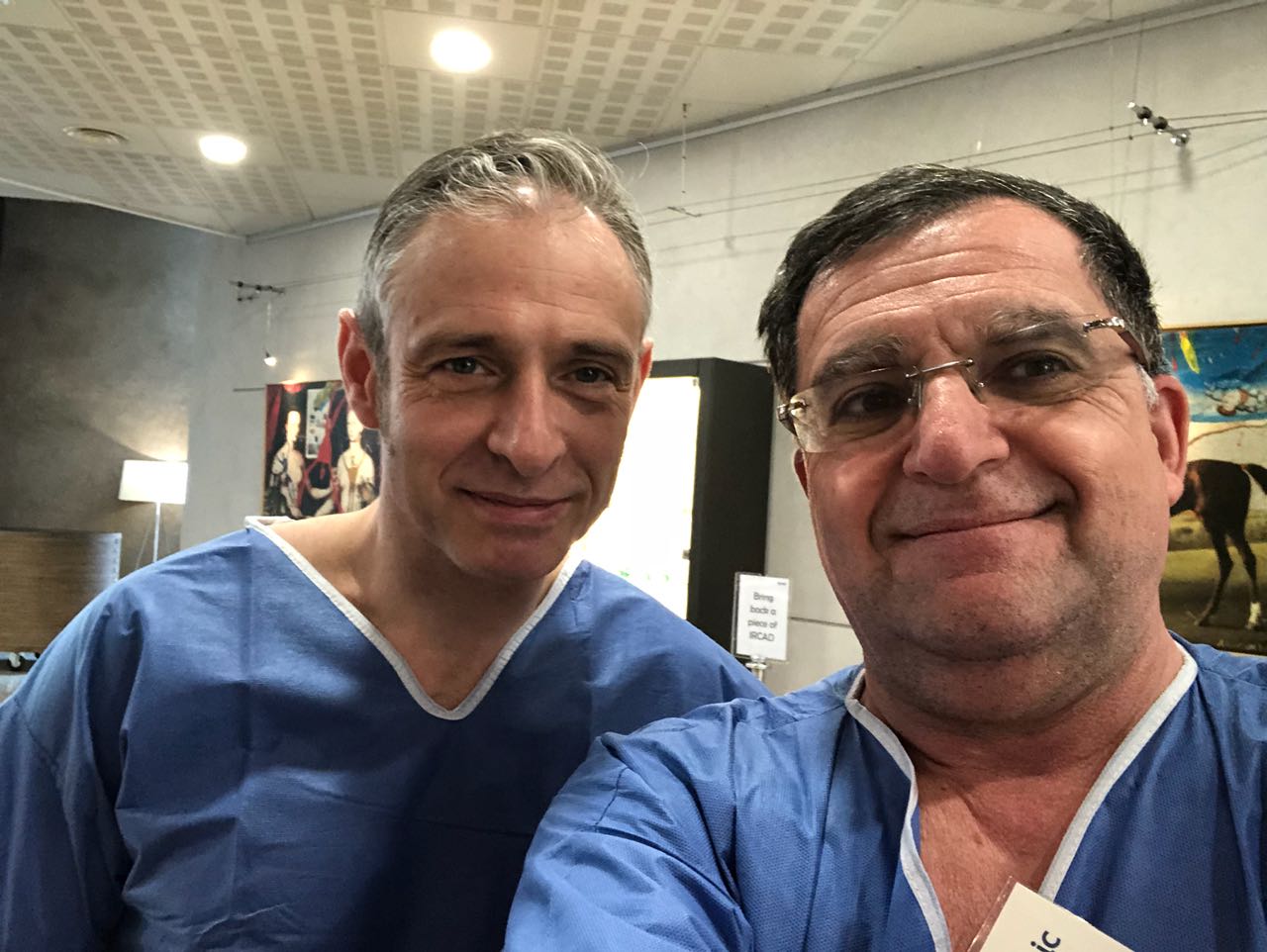 With professor Derek Mannas and Mr Jeremy French Hepatobiliary surgeons in Newcastle at IRCAD Strasbourg, France, February 2018