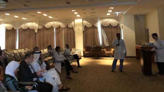Weekly MDT meeting of Alzahra tumor board in February2018 with 29 cases discussedwith Dr Run Kanala presenting.