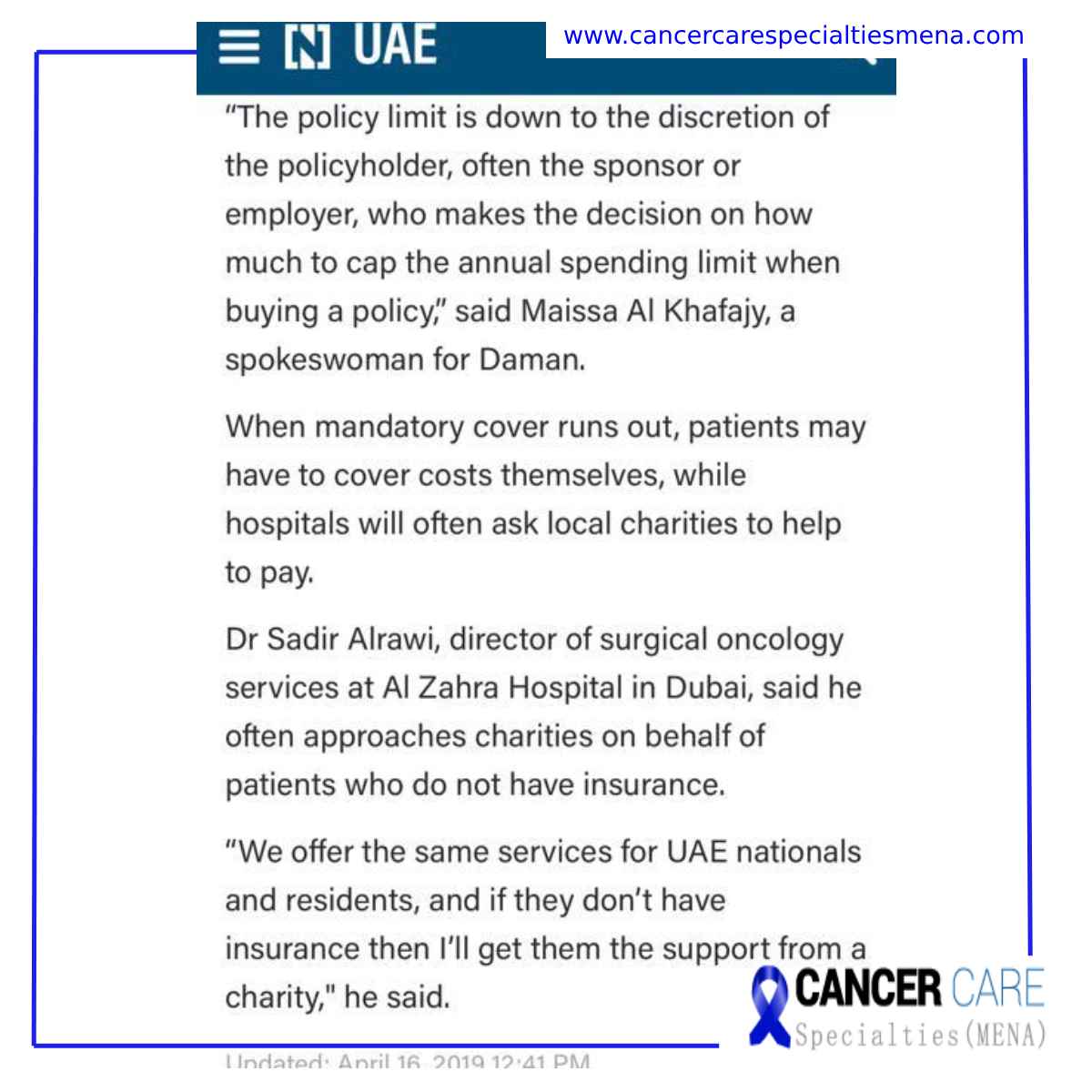 Best Oncologist In UAE