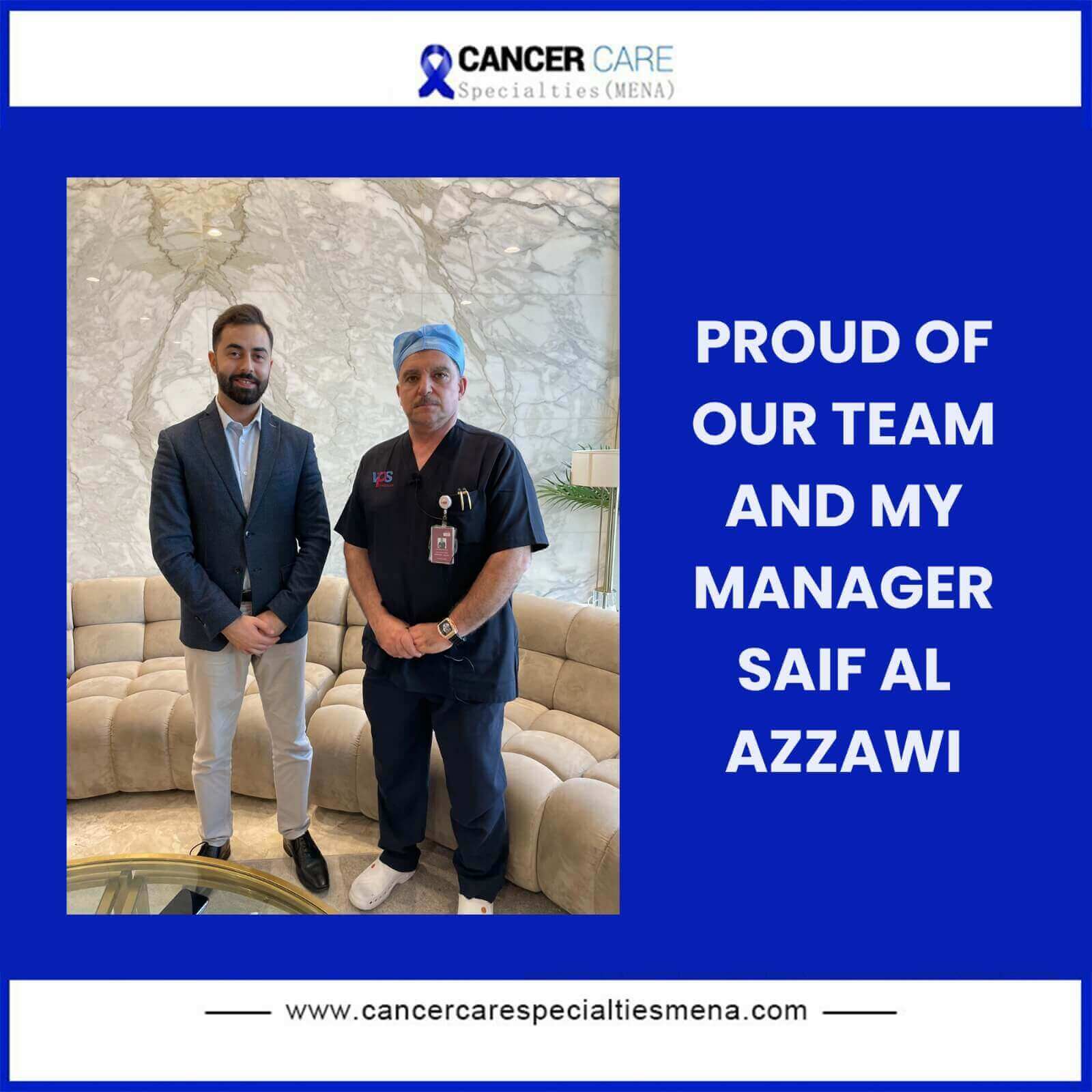 Proud of our team and my manager Saif Al Azzawi