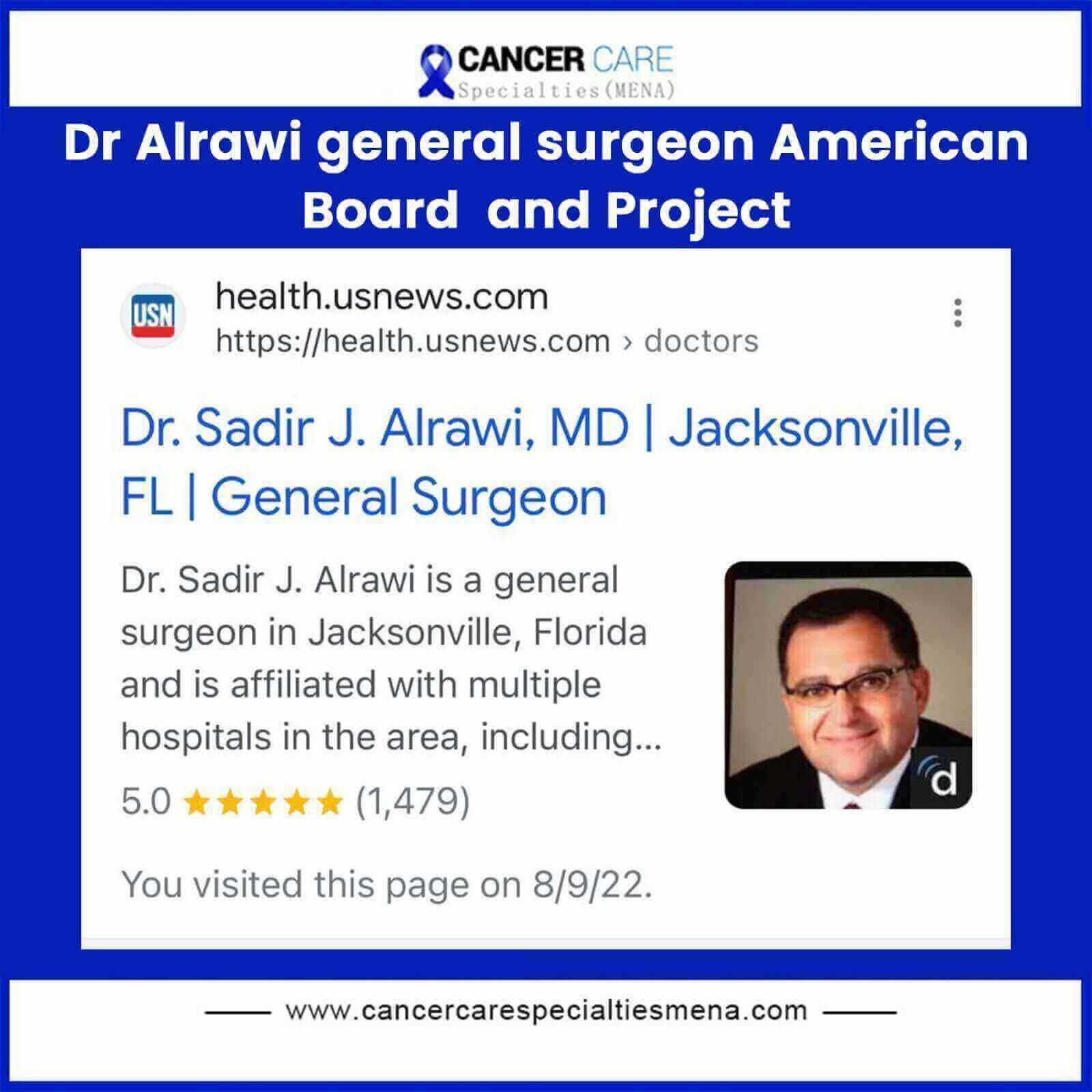 Dr Alrawi general surgeon American board
