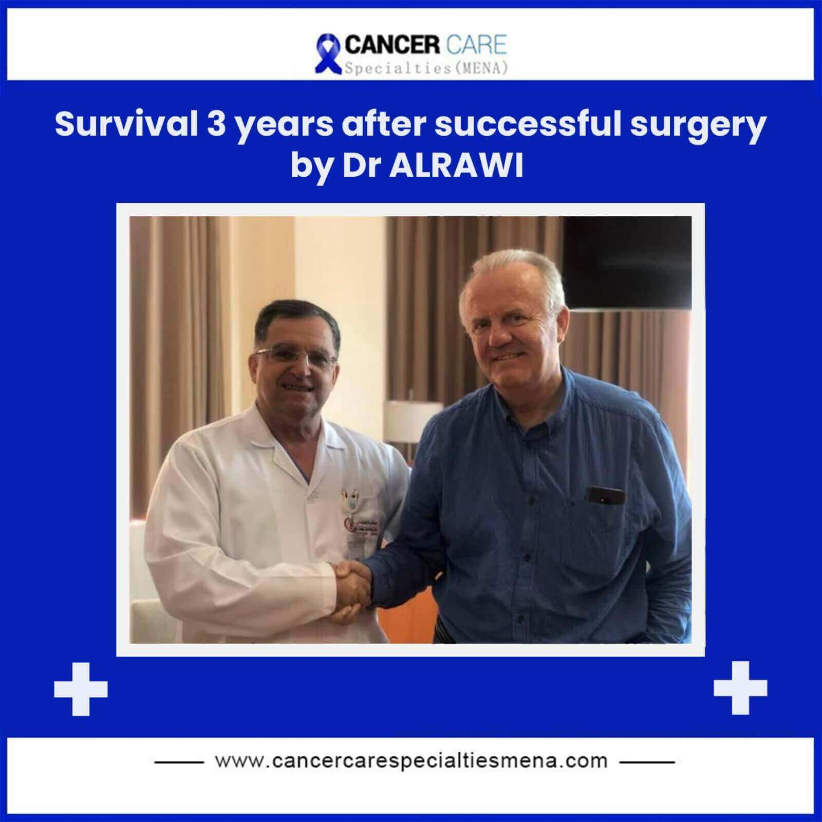 Survival 3 years after successful surgery by Dr Alrawi