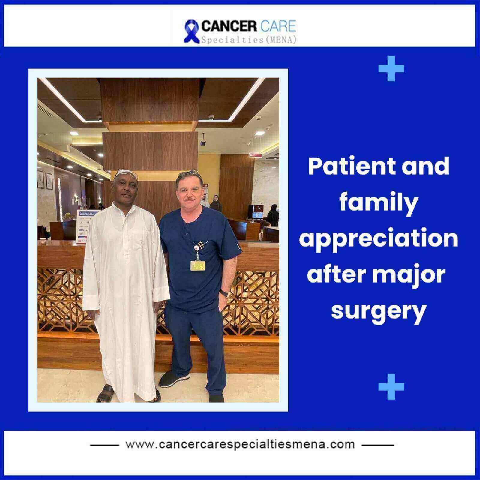 Patient and family appreciation after major surgery