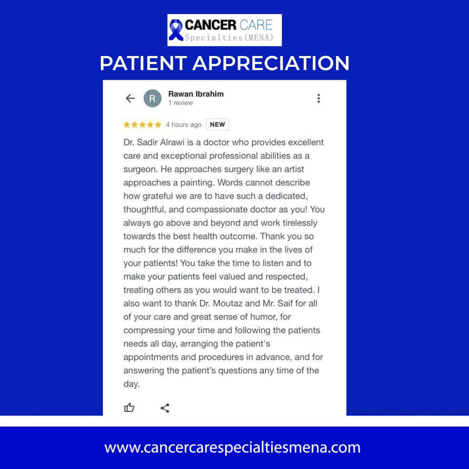 Patient appreciation