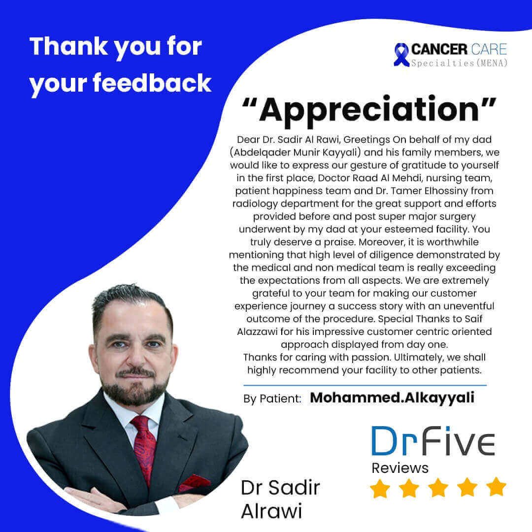 Patient appreciation - Drfive review